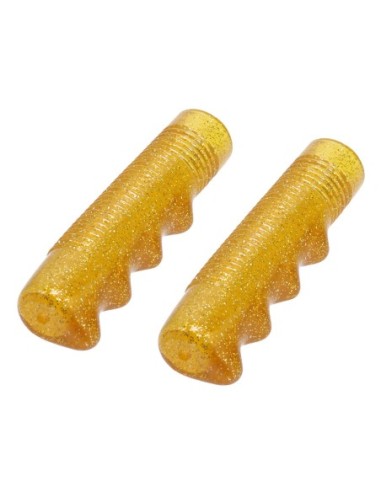 Lowrider Grips 7/8 long 115mm Sparkle/Gold.